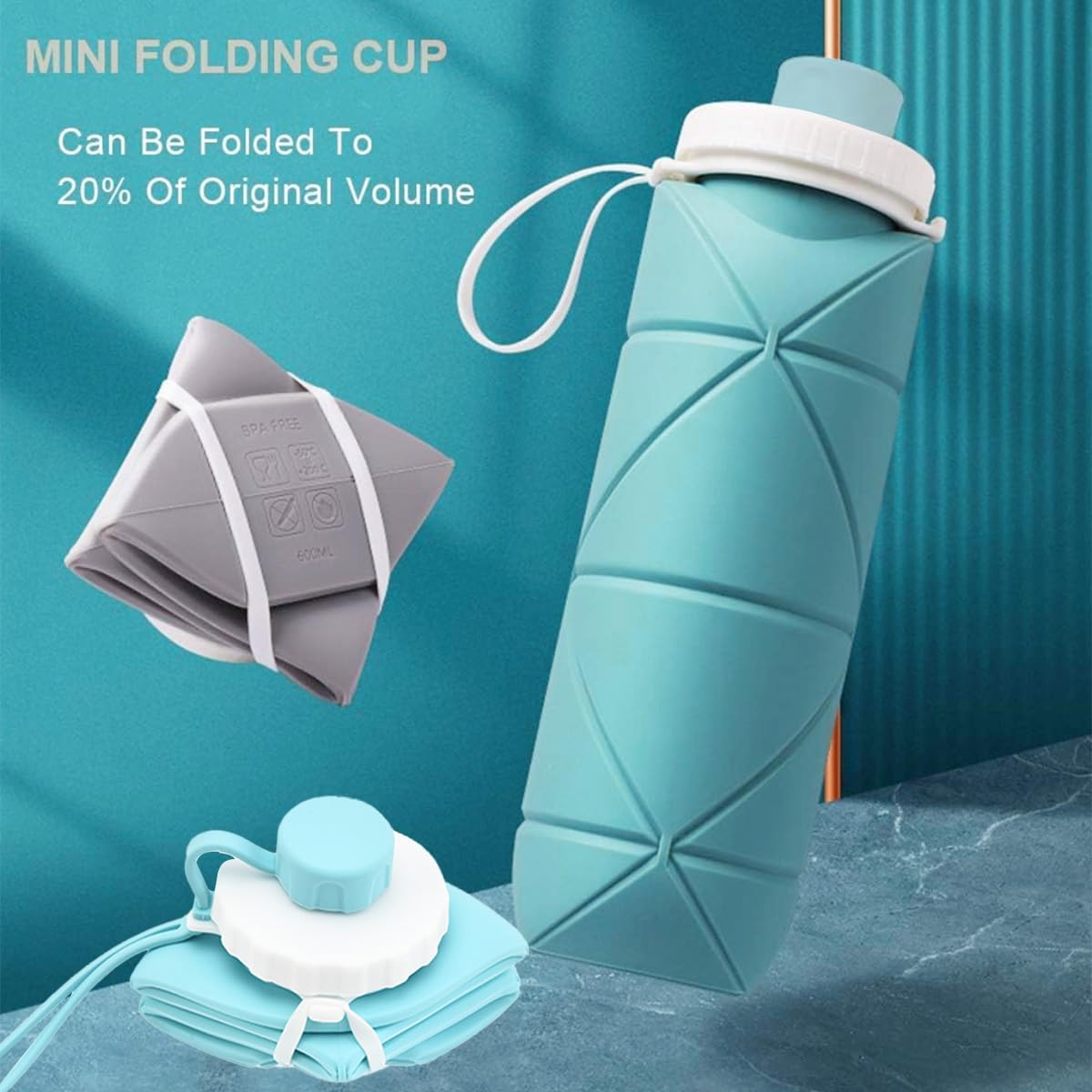 Folding Silicone Water Bottle